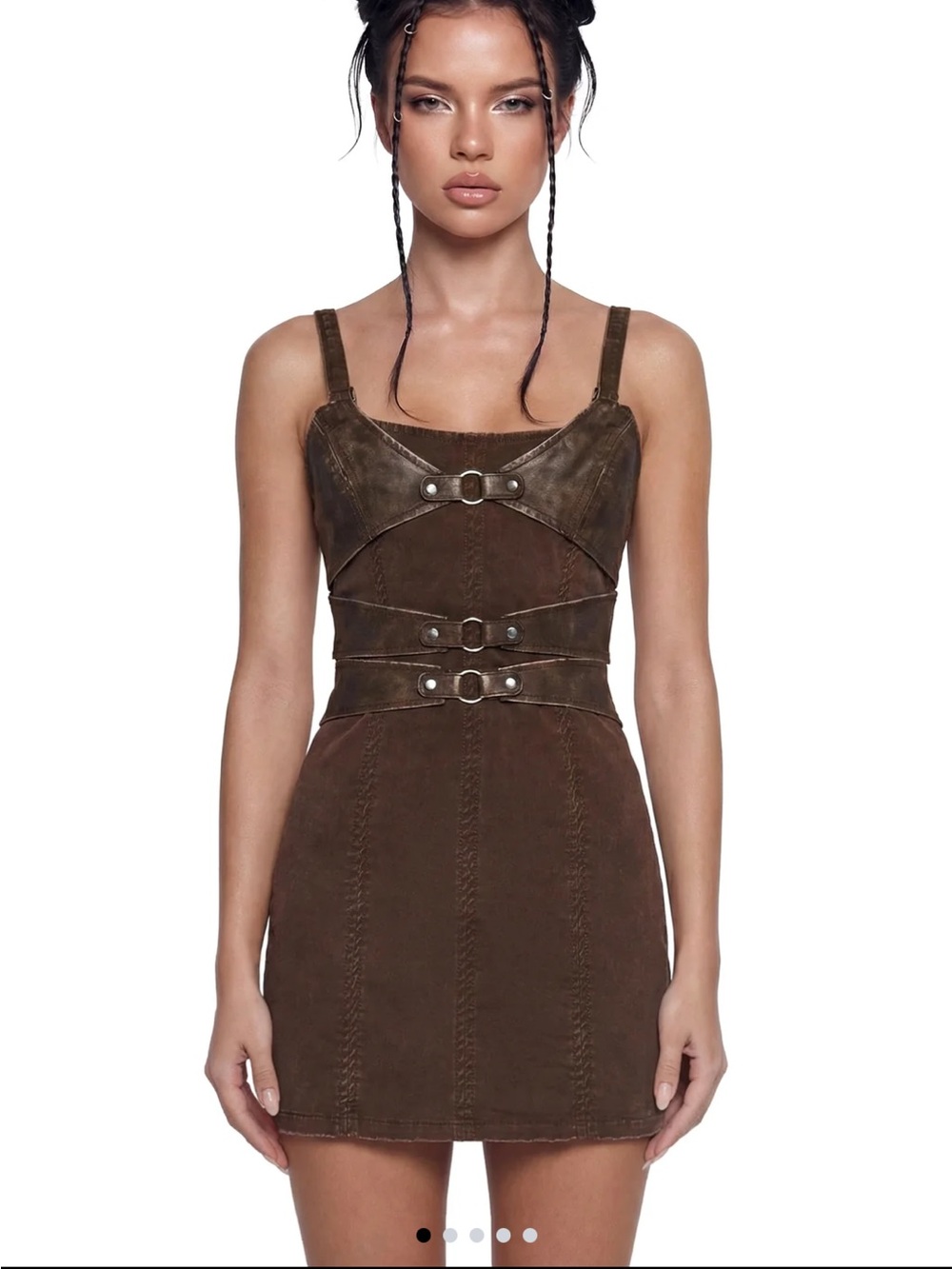 Dolls Kill Darker Ways Chord Corset Dress